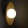 Applique Abat-jour en verre Métal rond Ø28 cm G9 Gris sable