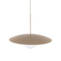 Lampe à suspendre Abat-jour en verre Métal...