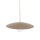 Lampe à suspendre Abat-jour en verre Métal rond Ø65 cm E27 Gris sable