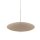 Lampe à suspendre Abat-jour en verre Métal rond Ø65 cm E27 Gris sable