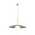 Lampe à suspendre Abat-jour en verre Métal rond Ø65 cm E27 Gris sable