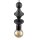 Lampe à suspendre noire métal Ø10 cm E27 minimaliste