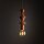 Lampe à suspendre rouge brique métal Ø10 cm E27 minimaliste