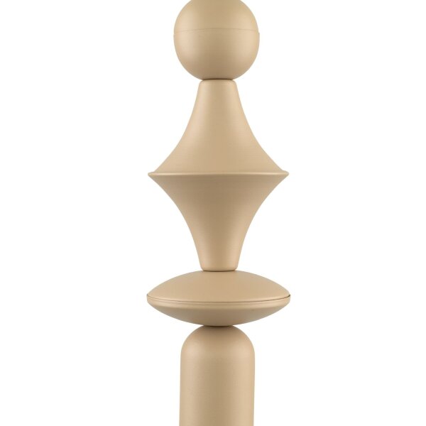 Suspension Gris sable Métal Ø10 cm E27 minimaliste