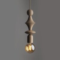 Suspension Gris sable Métal Ø10 cm E27...
