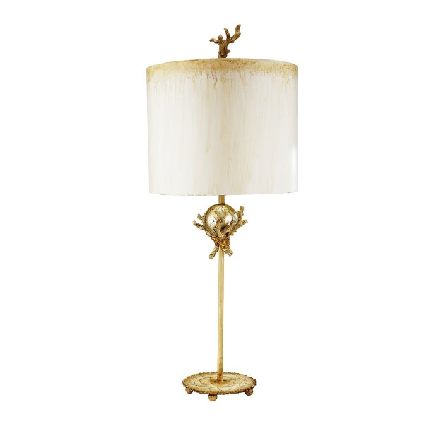 Lampe de table ELIF en feuille dargent H:80cm Lampe de sol