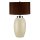 Lampe de table THALIE Marron Porcelaine H:70cm Lampe