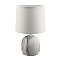 Lampe de table Tissu Céramique 25,5 cm de haut...
