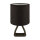 Lampe de table noir tissu c&eacute;ramique 27 cm petit E14