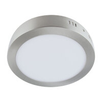 Plafonnier LED rond D : 22,5 cm Chromé Blanc 4000...