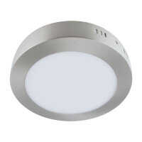 Lampe de plafonnier LED ronde D : 17 cm Chromé...