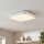 Lampe de plafonnier LED avec détecteur de mouvement IP44 L : 33 cm Blanc 4200 K