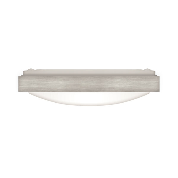 Lampe de plafonnier LED salle de bain L : 37 cm IP44 4000 K argent blanc