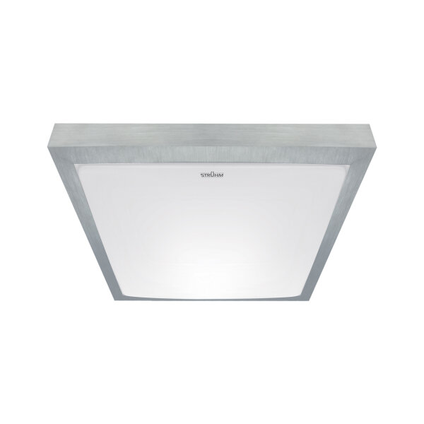 Lampe LED pour salle de bain IP44 L : 27 cm en argent blanc 4000 K Plafond