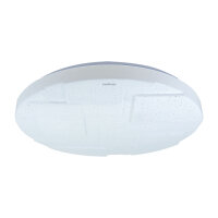 Lampe de plafonnier LED ronde Ø 49 cm IP44 blanc...