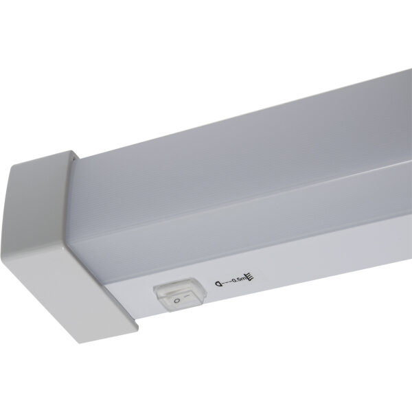 Lampe LED pour miroir avec interrupteur L : 59,8 cm IP44 blanc 4200 K