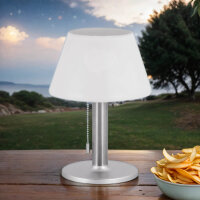 Lampe de table solaire portable Batterie LED IP44 28 cm...