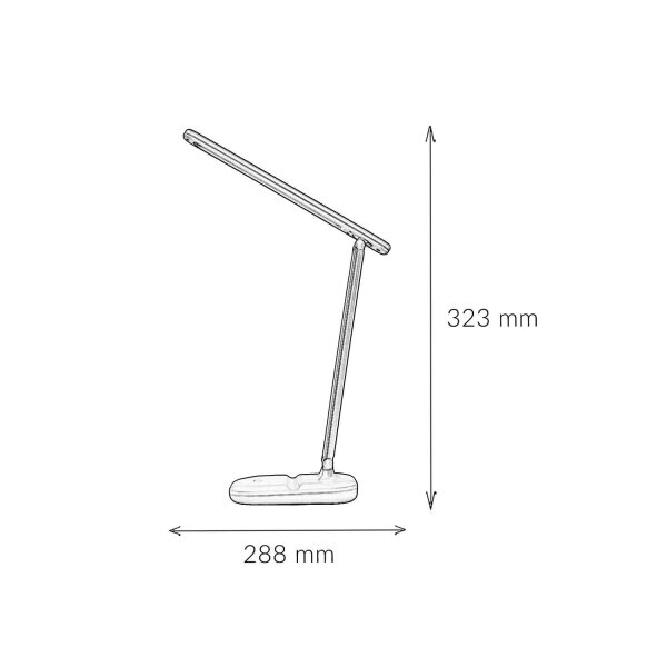 Lampe de bureau LED rose Touch Changement de couleur 32,3 cm