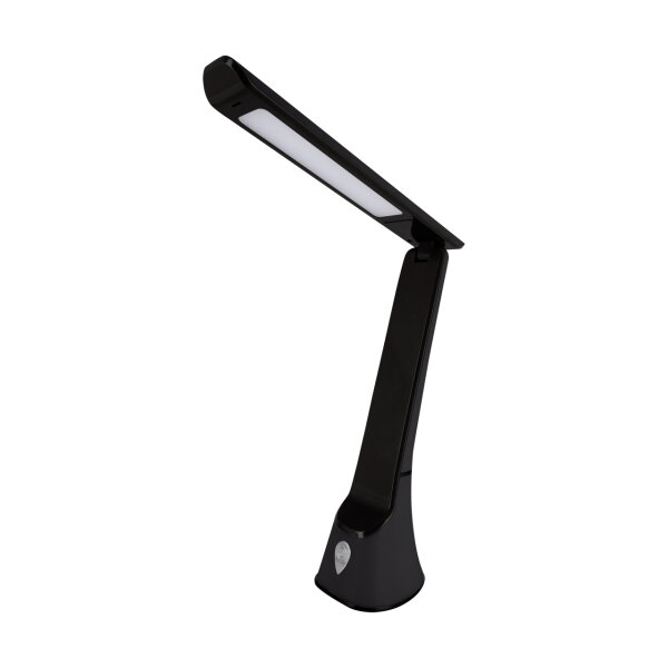 Lampe de bureau LED noire 29,5 cm avec variateur de couleur
