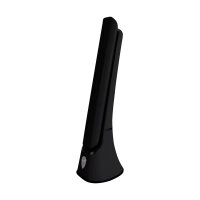 Lampe de bureau LED noire 29,5 cm avec variateur de couleur