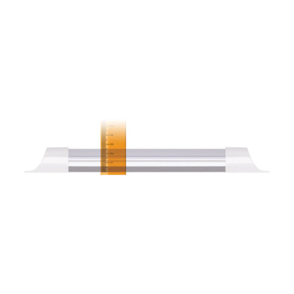 Lampe de plafonnier LED Blanc IP42 30 cm allongé 4000 K