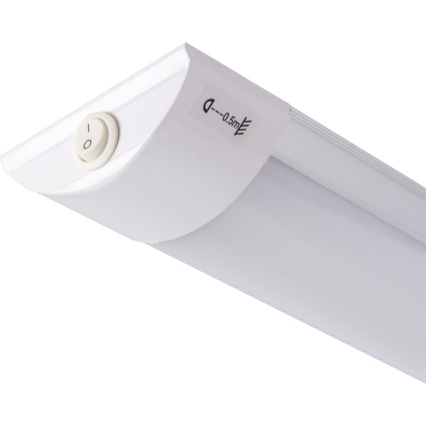Luminaire dagencement LED avec interrupteur 4000 K blanc 30 cm de long