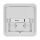 Lampe de plafonnier LED extérieure IP55 22 cm de large petit blanc
