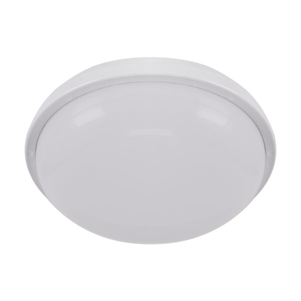 Plafonnier LED IP54 extérieur milieu humide Ø 16,5 cm petit blanc