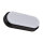 Lampe de plafonnier extérieur LED noir blanc IP65 4100 K ovale