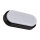 Plafonnier LED ovale IP65 noir blanc 4200 K extérieur