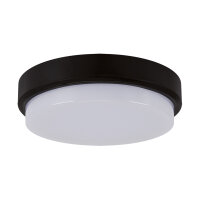 Plafonnier LED extérieur D : 21 cm IP65 noir blanc...