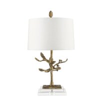 Lampe de table Moderne artistique 70 cm feuille dor GNURIA