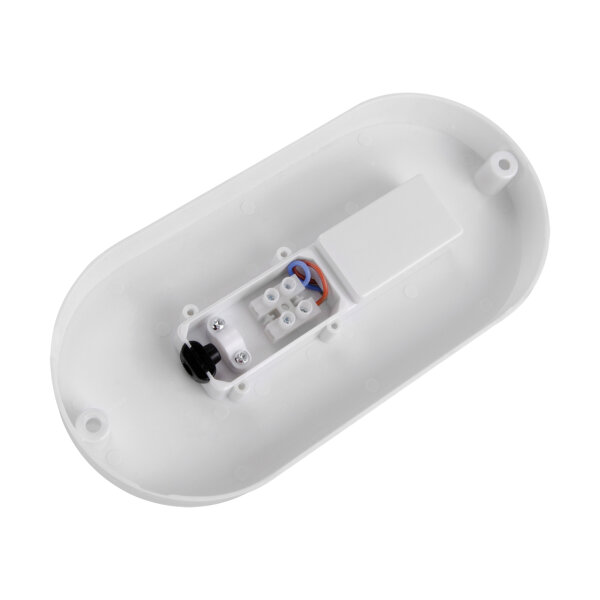 Plafonnier LED ovale IP65 blanc 19,5 cm Keller extérieur