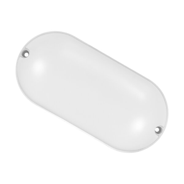 Plafonnier LED IP65 blanc ovale à faible éblouissement
