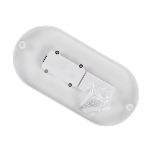 Plafonnier LED IP65 blanc ovale à faible éblouissement