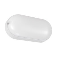 Plafonnier LED IP65 blanc ovale à faible...