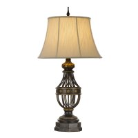 Lampe de table Abat-jour en tissu antique hauteur 89,5 cm...