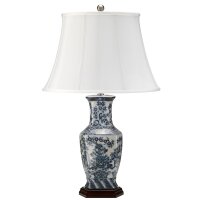 Lampe de table MOVILA 76 cm de haut Abat-jour en tissu...