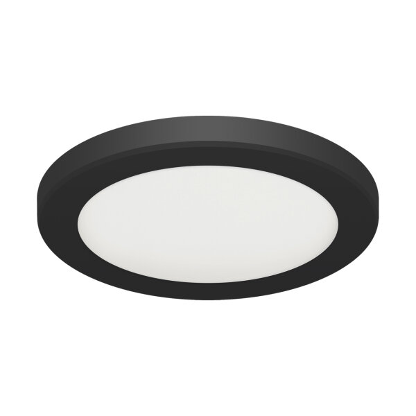 Plafonnier LED Noir Blanc Ø 22 cm Changement de couleur