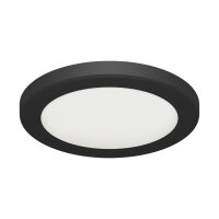 Plafonnier LED Noir Blanc &Oslash; 22 cm Changement de...