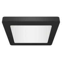 Plafonnier LED encastré apparent L : 29,2 cm noir...