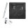 Plafonnier LED encastré apparent L : 29,2 cm noir blanc
