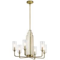 Lustre métal verre L : 68,6 cm Art déco en...