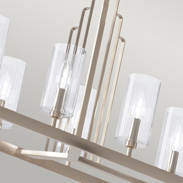 Lampe à suspendre métal verre H : max. 162,5 cm Art déco