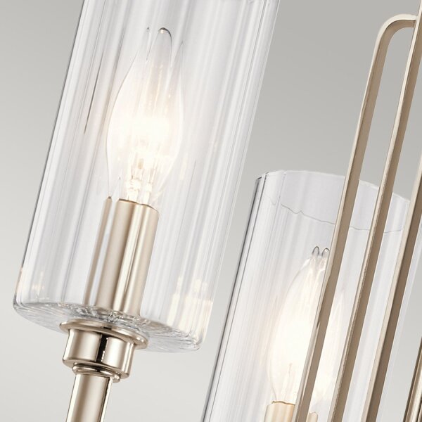 Lustre avec abat-jour Ø 45, 9cm Art Nouveau métal verre