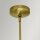 Lampe à suspendre verre métal E27 17,8 cm de large Art Déco