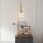 Lampe à suspendre verre métal E27 17,8 cm de large Art Déco