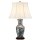 Lampe de table artistique ESTERA 75 cm Porcelaine Bleu Blanc