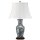 Lampe de table artistique ESTERA 75 cm Porcelaine Bleu Blanc