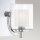 Applique salle de bain avec LED G9 H : 23,2 cm IP44 Chrome Blanc Métal Verre